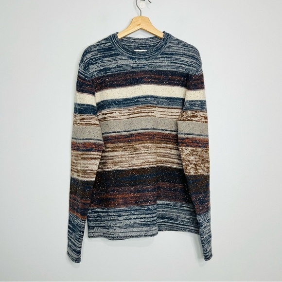 32Bar Blues Shetland Lambswool Blend Crewneck Large - Picture 1 of 6